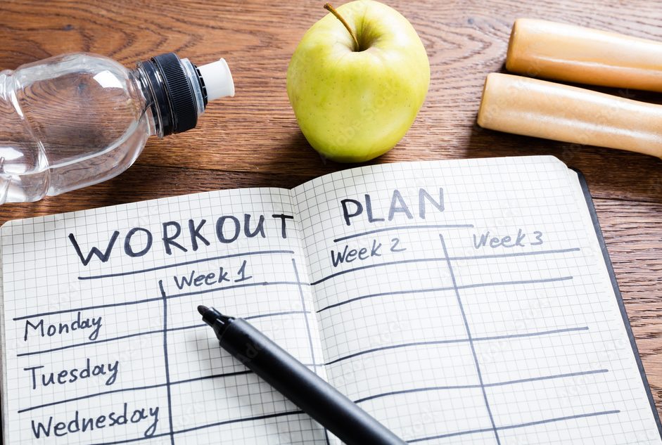 Picture of a workout plan to point out that it is workout plans we provide.